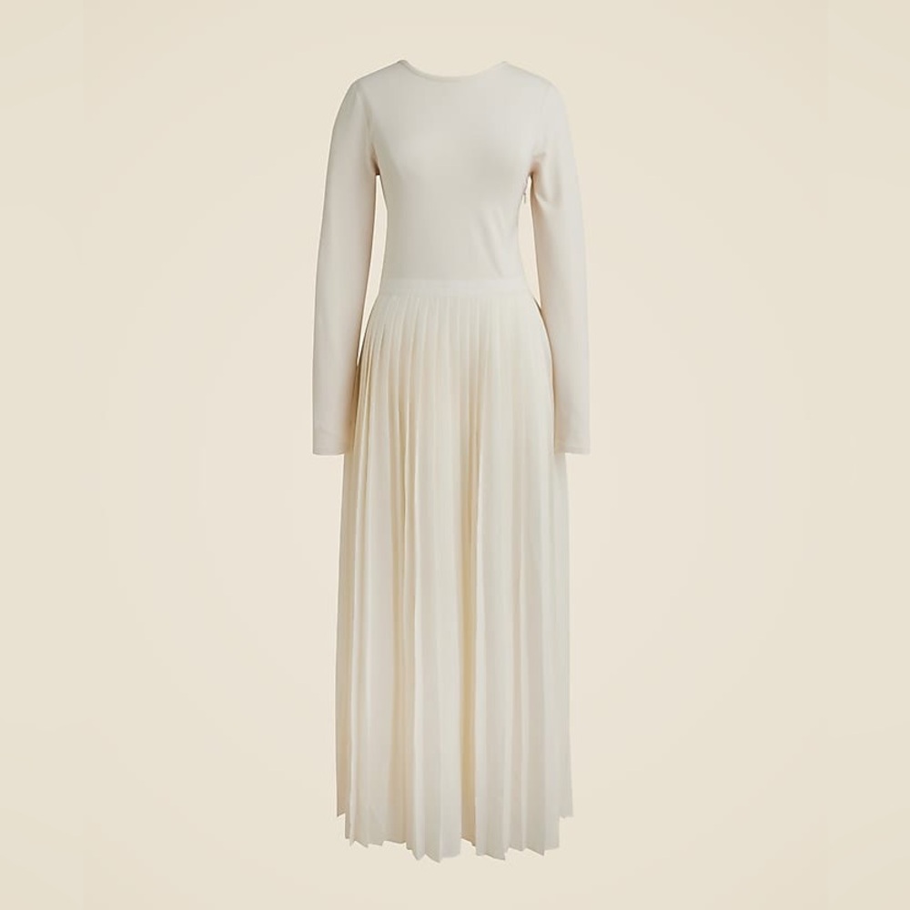 J. Crew White Pleated Ballet Dress in Stretch cotton blend size S,M. NWT